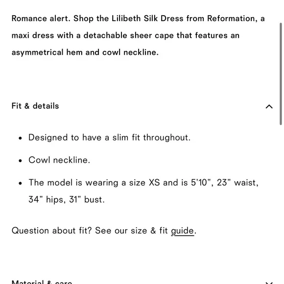 NWT Reformation Dress - Picture 8 of 8